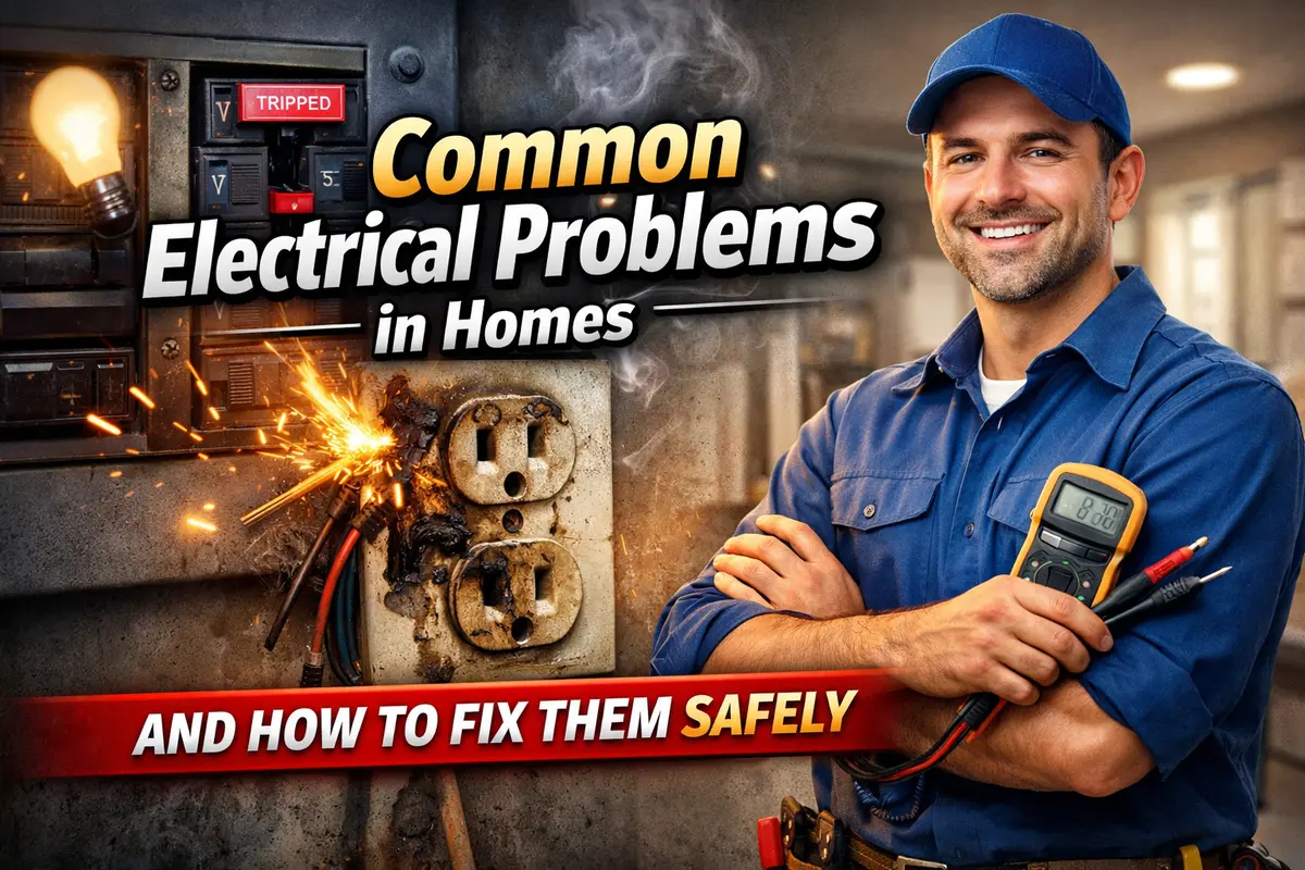 Common electrical problems in homes and how to fix them safely