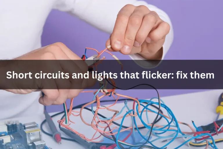 Short circuits and lights that flicker: what causes them, how to tell if they are happening, and the best ways to fix them.