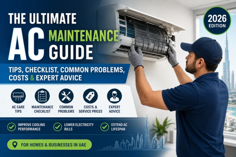 The Ultimate AC Maintenance Guide (2026): Tips, Checklist, Common Problems, Costs & Expert Advice for UAE Homes
