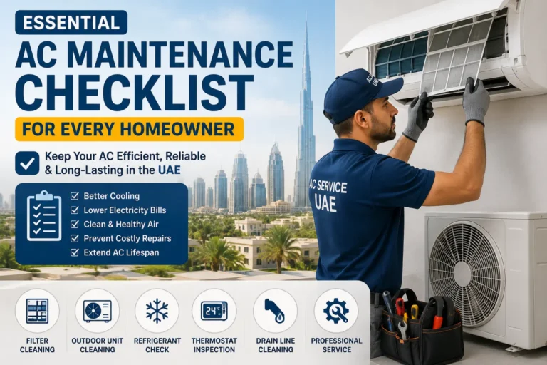 Essential AC Maintenance Checklist for Every Homeowner in the UAE